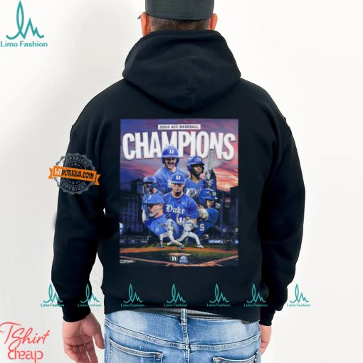 Duke Blue Devils 2024 ACC Baseball Champions Poster shirt
