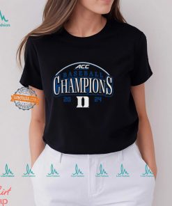 Duke Blue Devils 2024 ACC Baseball Conference Tournament Champions Curveball Break T Shirt