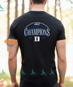 Duke Blue Devils 2024 ACC Baseball Conference Tournament Champions Curveball Break T Shirt