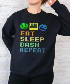 Eat Sleep Dash Repeat Video Game Geometry Video Gamer T Shirt