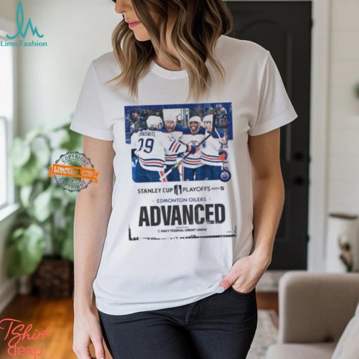 Edmonton Oilers Are The Final Team To Advanced To The Conference Finals NHL Stanley Cup Playoffs 2024 Unisex T Shirt