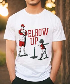 Elbow up baseball shirt