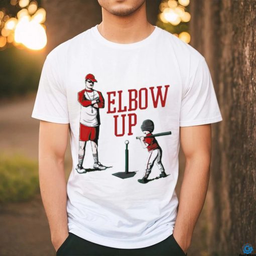 Elbow up baseball shirt