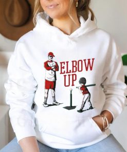 Elbow up baseball shirt