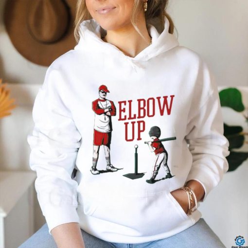 Elbow up baseball shirt