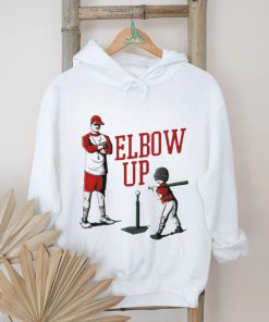 Elbow up baseball shirt