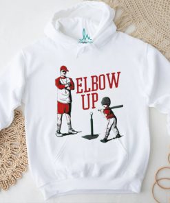 Elbow up baseball shirt