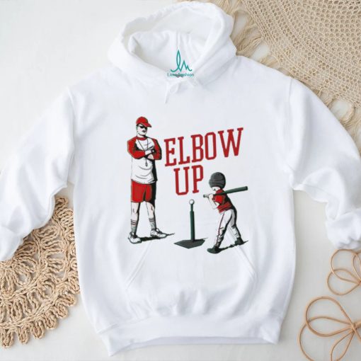 Elbow up baseball shirt