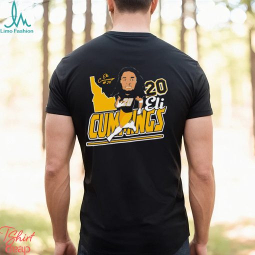 Eli Cummings 2024 Idaho Vandals baseball caricature shirt