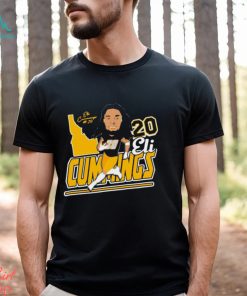 Eli Cummings 2024 Idaho Vandals baseball caricature shirt