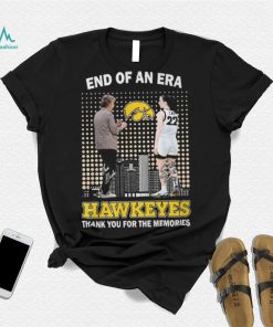 End Of An Era Lisa Bluder & Caitlin Clark Hawkeyes Thank You For The Memories T Shirt