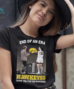 End Of An Era Lisa Bluder & Caitlin Clark Hawkeyes Thank You For The Memories T Shirt