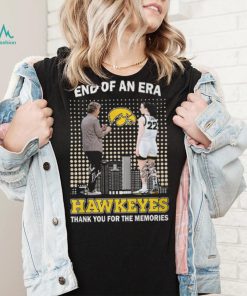 End Of An Era Lisa Bluder & Caitlin Clark Hawkeyes Thank You For The Memories T Shirt