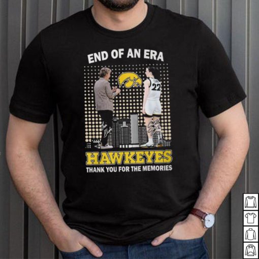 End Of An Era Lisa Bluder & Caitlin Clark Hawkeyes Thank You For The Memories T Shirt