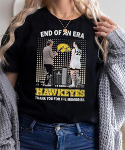 End Of An Era Lisa Bluder & Caitlin Clark Hawkeyes Thank You For The Memories T Shirt