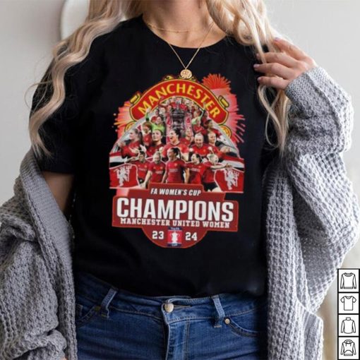 FA Women’s Cup Champions Manchester United Women 2023 2024 T Shirt