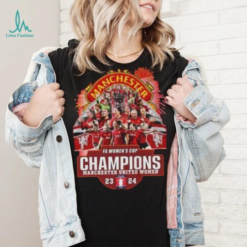 FA Women’s Cup Champions Manchester United Women 2023 2024 T Shirt