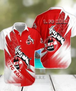 FC Koln Team Logo 3D Hawaiian Shirt For Fans