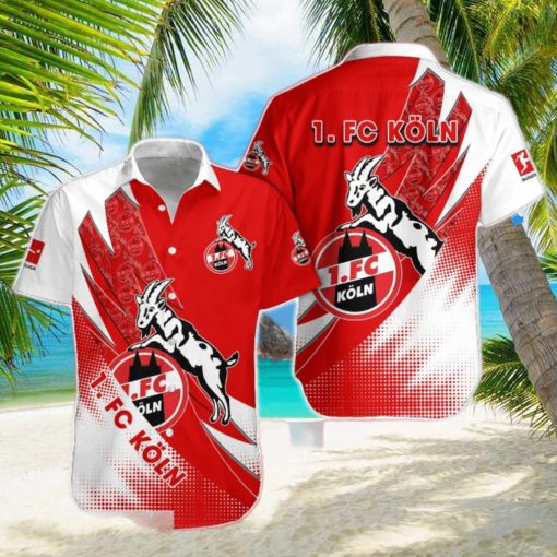 FC Koln Team Logo 3D Hawaiian Shirt For Fans