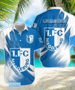 FC Magdeburg Team Logo 3D Hawaiian Shirt For Fans