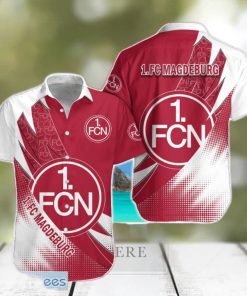 FC Nurnberg Team Logo 3D Hawaiian Shirt For Fans