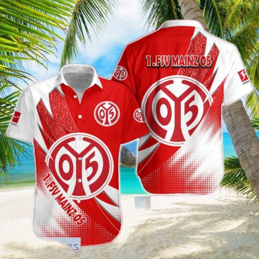 FSV Mainz 05 Team Logo 3D Hawaiian Shirt For Fans