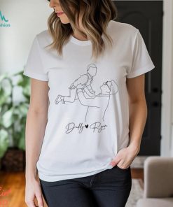 Fathers Day Gifts From Kids Custom Photo Shirt For Dad Father Line Art Unisex Classic