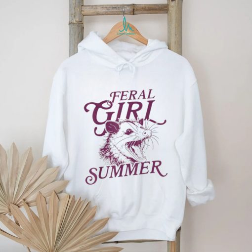 Feral girl summer opossum shirt