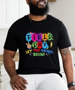 Field day let games start begin teachers kids field day 2024 t shirt