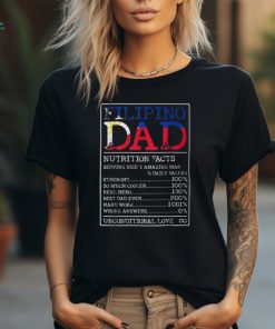 Filipino Dad Nutrition Facts Philippines Fathers Day A T Shirt