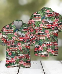 Fire Truck Hawaiian Shirt