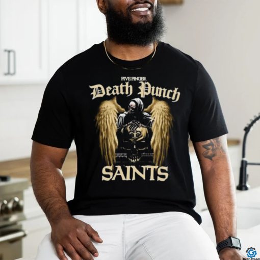 Five Finger Death Punch New Orleans Saints Shirt