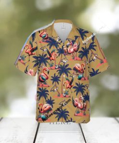Flamingo Play Football Montana State Bobcats 3D Hawaiian Shirt For Men And Women