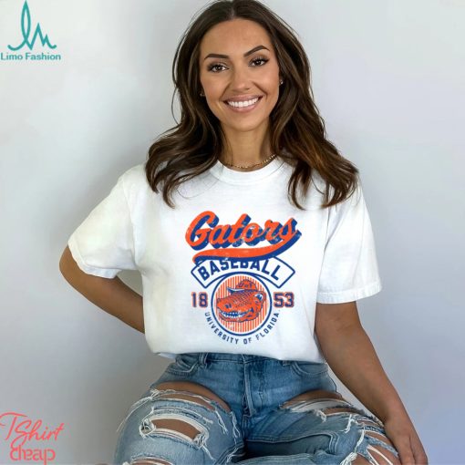 Florida Gators Ivory Baseball Logo T Shirt
