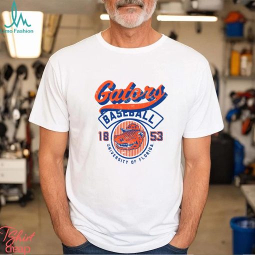 Florida Gators Ivory Baseball Logo T Shirt