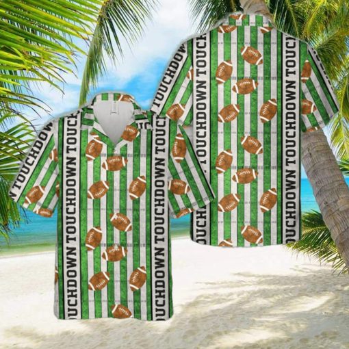 Football Field Footballs Touchdown Hawaiian Shirt