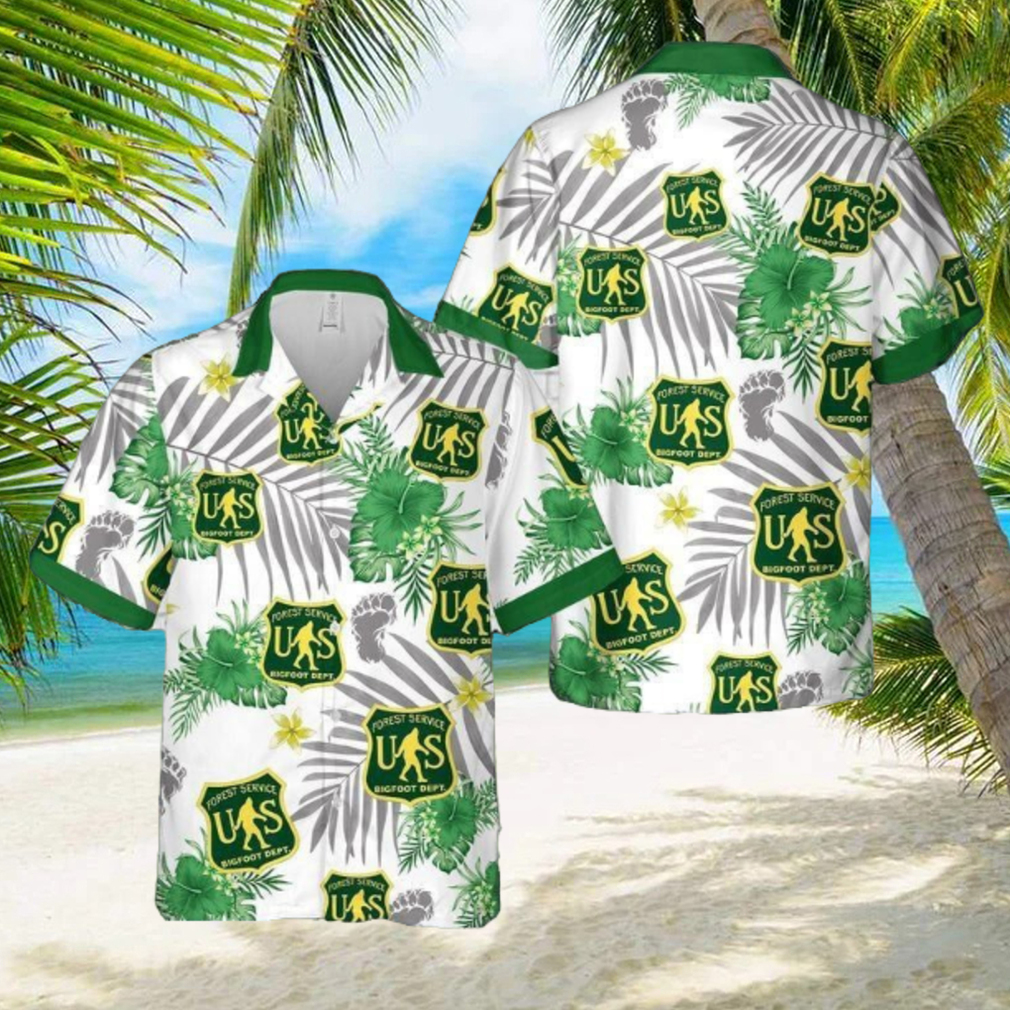 Forest Service Sasquatch Department Hawaiian Shirt Forest Service Sasquatch Department Hawaiian Shirt