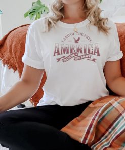 [Front+Back] Land Of The Free America Because Of The Brave Shirt
