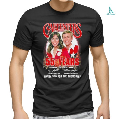 Funny Carpenters 55 Years 1969 2024 Thank You For The Memories Shirt