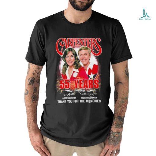 Funny Carpenters 55 Years 1969 2024 Thank You For The Memories Shirt