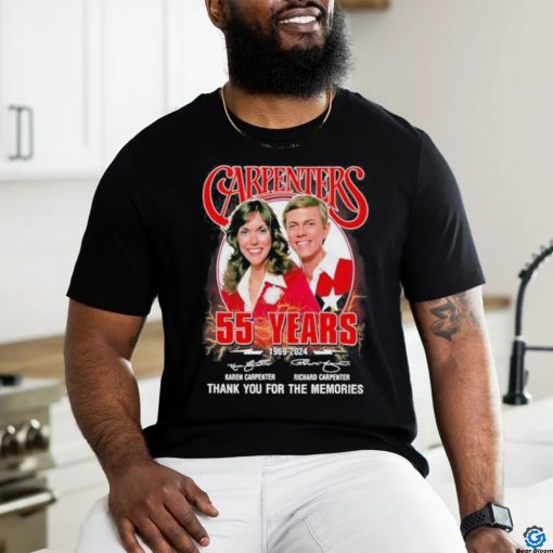 Funny Carpenters 55 Years 1969 2024 Thank You For The Memories Shirt