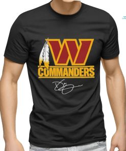 Funny Coach Dan Quinn Washington Commanders W Logo signature shirt