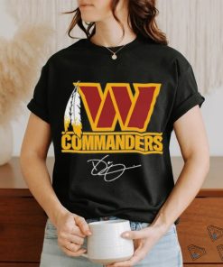 Funny Coach Dan Quinn Washington Commanders W Logo signature shirt