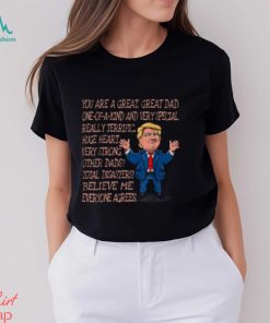Funny Great Dad Donald Trump Fathers Day T Shirt