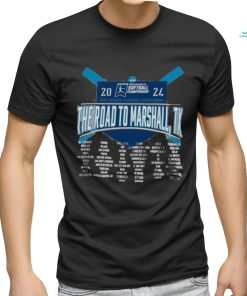 Funny The Road To Marshall, TX 2024 NCAA Division III Softball Championship Shirt