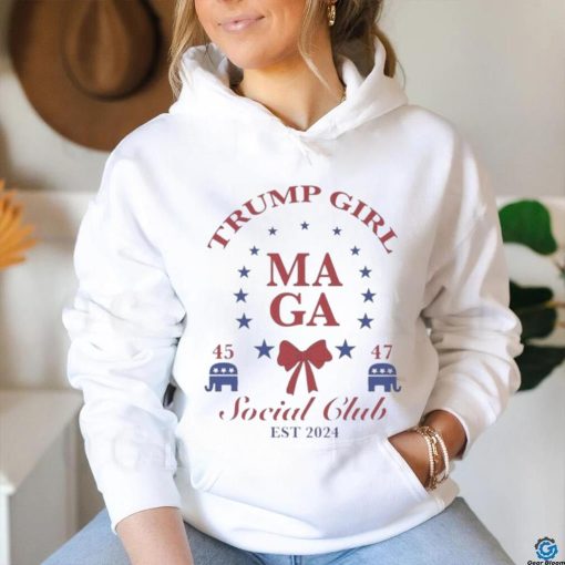 Funny Trump Girl MAGA Social Club Est 2024 T Shirt