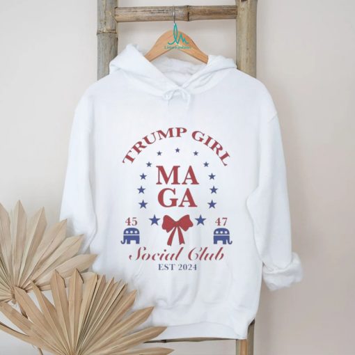 Funny Trump Girl MAGA Social Club Est 2024 T Shirt