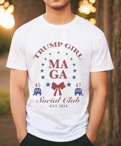 Funny Trump Girl MAGA Social Club Est 2024 T Shirt