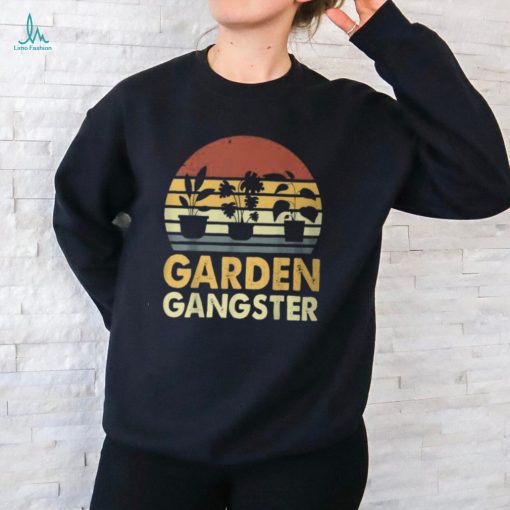 Garden Gangster Retro Vintage Gardening T Shirt