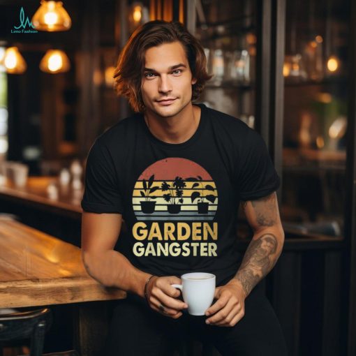 Garden Gangster Retro Vintage Gardening T Shirt